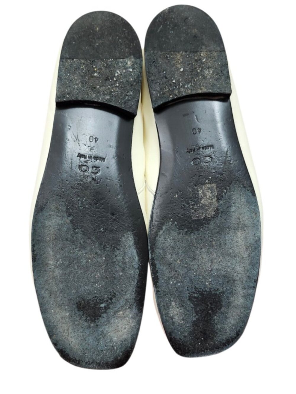 CO White Leather Ballet Flats EU 40 Minimalist Slip On Shoes Italy Soft Leather - Picture 12 of 13